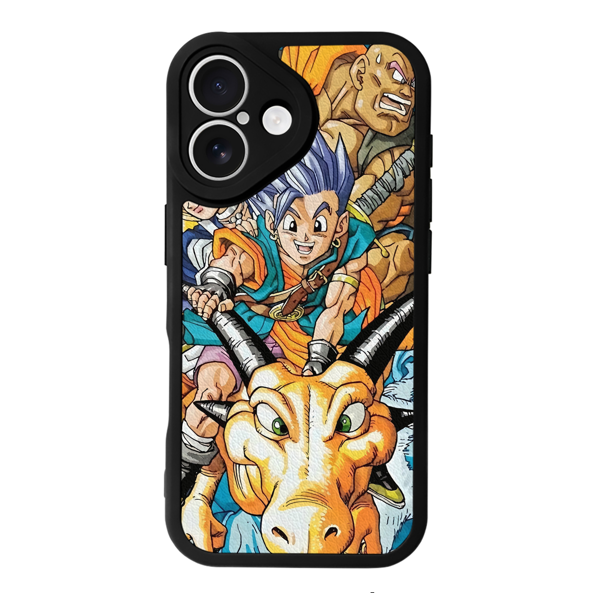 （画像用） ドラゴンクエスト Doragon Kuesuto Dragon Quest 【iPhone 16シリーズ対応】シリコンスマホケース（レザー調） 材質：シリコン